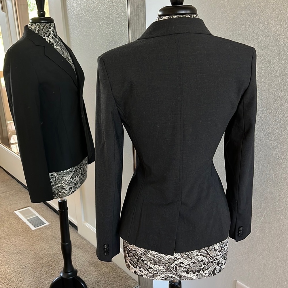 Express Design Studio Charcoal Grey Size 2 Jacket - image 3